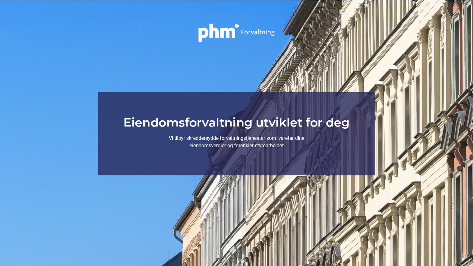 Forretningsførsel og rådgivning for borettslag og sameier